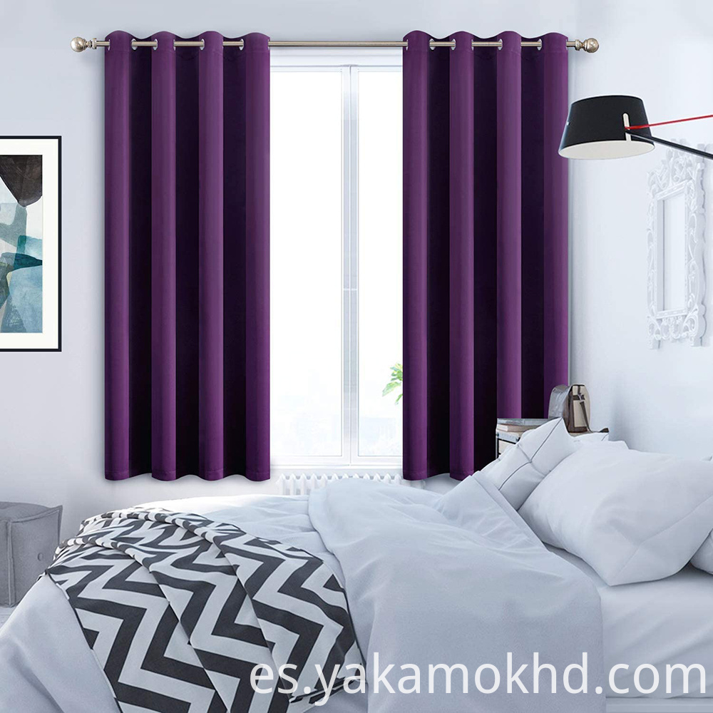 Cortinas opacas moradas Purple Blackout Curtains